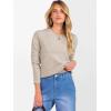 imageANRABESS Womens 100 Wool Sweaters Cashmere Crewneck Long Sleeve Work Business Casual Basic Sweater Tops 2025 Fall OutfitsApricot