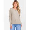 imageANRABESS Womens 100 Wool Sweaters Cashmere Crewneck Long Sleeve Work Business Casual Basic Sweater Tops 2025 Fall OutfitsApricot