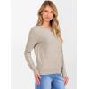 imageANRABESS Womens 100 Wool Sweaters Cashmere Crewneck Long Sleeve Work Business Casual Basic Sweater Tops 2025 Fall OutfitsApricot