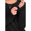 imageANRABESS Womens 100 Wool Sweaters Cashmere Crewneck Long Sleeve Work Business Casual Basic Sweater Tops 2025 Fall OutfitsBlack