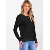 imageANRABESS Womens 100 Wool Sweaters Cashmere Crewneck Long Sleeve Work Business Casual Basic Sweater Tops 2025 Fall OutfitsBlack