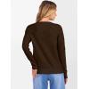 imageANRABESS Womens 100 Wool Sweaters Cashmere Crewneck Long Sleeve Work Business Casual Basic Sweater Tops 2025 Fall OutfitsCoffee