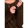 imageANRABESS Womens 100 Wool Sweaters Cashmere Crewneck Long Sleeve Work Business Casual Basic Sweater Tops 2025 Fall OutfitsCoffee