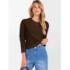 imageANRABESS Womens 100 Wool Sweaters Cashmere Crewneck Long Sleeve Work Business Casual Basic Sweater Tops 2025 Fall OutfitsCoffee