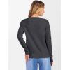 imageANRABESS Womens 100 Wool Sweaters Cashmere Crewneck Long Sleeve Work Business Casual Basic Sweater Tops 2025 Fall OutfitsDark Gray