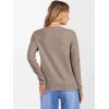 imageANRABESS Womens 100 Wool Sweaters Cashmere Crewneck Long Sleeve Work Business Casual Basic Sweater Tops 2025 Fall OutfitsKhaki
