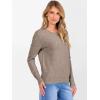 imageANRABESS Womens 100 Wool Sweaters Cashmere Crewneck Long Sleeve Work Business Casual Basic Sweater Tops 2025 Fall OutfitsKhaki