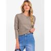 imageANRABESS Womens 100 Wool Sweaters Cashmere Crewneck Long Sleeve Work Business Casual Basic Sweater Tops 2025 Fall OutfitsKhaki