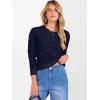 imageANRABESS Womens 100 Wool Sweaters Cashmere Crewneck Long Sleeve Work Business Casual Basic Sweater Tops 2025 Fall OutfitsNavy Blue