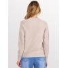 imageANRABESS Womens 2025 Fall Crewneck Long Sleeve Sweaters TopAlmond