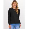 imageANRABESS Womens 2025 Fall Crewneck Long Sleeve Sweaters TopBlack