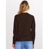 imageANRABESS Womens 2025 Fall Crewneck Long Sleeve Sweaters TopDeep Taupe