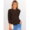 imageANRABESS Womens 2025 Fall Crewneck Long Sleeve Sweaters TopDeep Taupe