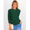 imageANRABESS Womens 2025 Fall Crewneck Long Sleeve Sweaters TopGreen