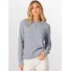 imageANRABESS Womens 2025 Fall Crewneck Long Sleeve Sweaters TopGrey
