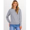 imageANRABESS Womens 2025 Fall Crewneck Long Sleeve Sweaters TopGrey