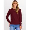imageANRABESS Womens 2025 Fall Crewneck Long Sleeve Sweaters TopRed