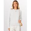 imageANRABESS Womens 2025 Fall Crewneck Long Sleeve Sweaters TopWhite