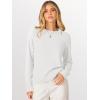 imageANRABESS Womens 2025 Fall Crewneck Long Sleeve Sweaters TopWhite