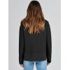 imageANRABESS Womens 2025 Fall Waffle Sweaters Long Sleeve Thumbhole Casual Knitted Side Zipper Pullover Sweaters TopBlack