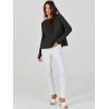 imageANRABESS Womens 2025 Fall Waffle Sweaters Long Sleeve Thumbhole Casual Knitted Side Zipper Pullover Sweaters TopBlack