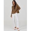imageANRABESS Womens 2025 Fall Waffle Sweaters Long Sleeve Thumbhole Casual Knitted Side Zipper Pullover Sweaters TopCoffee