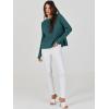 imageANRABESS Womens 2025 Fall Waffle Sweaters Long Sleeve Thumbhole Casual Knitted Side Zipper Pullover Sweaters TopGreen