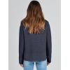 imageANRABESS Womens 2025 Fall Waffle Sweaters Long Sleeve Thumbhole Casual Knitted Side Zipper Pullover Sweaters TopNavy Blue