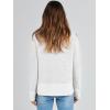 imageANRABESS Womens 2025 Fall Waffle Sweaters Long Sleeve Thumbhole Casual Knitted Side Zipper Pullover Sweaters TopWhite