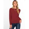 imageANRABESS Womens Long Sleeve Boat Neck Casual Soft Lightweight Basic Pullover Sweater Top 2025 Fall Shirt Work Travel OutfitsBrick Red