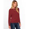 imageANRABESS Womens Long Sleeve Boat Neck Casual Soft Lightweight Basic Pullover Sweater Top 2025 Fall Shirt Work Travel OutfitsBrick Red