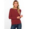 imageANRABESS Womens Long Sleeve Boat Neck Casual Soft Lightweight Basic Pullover Sweater Top 2025 Fall Shirt Work Travel OutfitsBrick Red