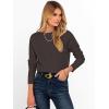 imageANRABESS Womens Long Sleeve Boat Neck Casual Soft Lightweight Basic Pullover Sweater Top 2025 Fall Shirt Work Travel OutfitsDeep Taupe
