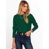 imageANRABESS Womens Long Sleeve Boat Neck Casual Soft Lightweight Basic Pullover Sweater Top 2025 Fall Shirt Work Travel OutfitsForest Green