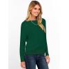 imageANRABESS Womens Long Sleeve Boat Neck Casual Soft Lightweight Basic Pullover Sweater Top 2025 Fall Shirt Work Travel OutfitsForest Green