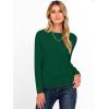 imageANRABESS Womens Long Sleeve Boat Neck Casual Soft Lightweight Basic Pullover Sweater Top 2025 Fall Shirt Work Travel OutfitsForest Green