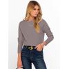 imageANRABESS Womens Long Sleeve Boat Neck Casual Soft Lightweight Basic Pullover Sweater Top 2025 Fall Shirt Work Travel OutfitsGrey Khaki