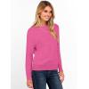 imageANRABESS Womens Long Sleeve Boat Neck Casual Soft Lightweight Basic Pullover Sweater Top 2025 Fall Shirt Work Travel OutfitsHot Pink