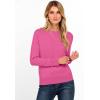 imageANRABESS Womens Long Sleeve Boat Neck Casual Soft Lightweight Basic Pullover Sweater Top 2025 Fall Shirt Work Travel OutfitsHot Pink