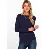 imageANRABESS Womens Long Sleeve Boat Neck Casual Soft Lightweight Basic Pullover Sweater Top 2025 Fall Shirt Work Travel OutfitsNavy Blue