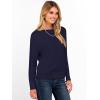 imageANRABESS Womens Long Sleeve Boat Neck Casual Soft Lightweight Basic Pullover Sweater Top 2025 Fall Shirt Work Travel OutfitsNavy Blue