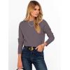 imageANRABESS Womens Long Sleeve Boat Neck Casual Soft Lightweight Basic Pullover Sweater Top 2025 Fall Shirt Work Travel OutfitsNutmeg
