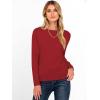 imageANRABESS Womens Long Sleeve Boat Neck Casual Soft Lightweight Basic Pullover Sweater Top 2025 Fall Shirt Work Travel OutfitsRed