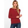 imageANRABESS Womens Long Sleeve Boat Neck Casual Soft Lightweight Basic Pullover Sweater Top 2025 Fall Shirt Work Travel OutfitsRed