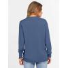 imageANRABESS Womens Long Sleeve Crewneck Casual Loose Side Button Knit Sweaters 2025 Trendy Fall Pullover Tops OutfitsBlue