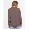 imageANRABESS Womens Long Sleeve Crewneck Casual Loose Side Button Knit Sweaters 2025 Trendy Fall Pullover Tops OutfitsBrown