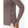 imageANRABESS Womens Long Sleeve Crewneck Casual Loose Side Button Knit Sweaters 2025 Trendy Fall Pullover Tops OutfitsBrown