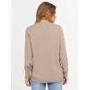 imageANRABESS Womens Long Sleeve Crewneck Casual Loose Side Button Knit Sweaters 2025 Trendy Fall Pullover Tops OutfitsKhaki