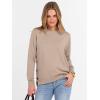 imageANRABESS Womens Long Sleeve Crewneck Casual Loose Side Button Knit Sweaters 2025 Trendy Fall Pullover Tops OutfitsKhaki