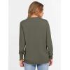 imageANRABESS Womens Long Sleeve Crewneck Casual Loose Side Button Knit Sweaters 2025 Trendy Fall Pullover Tops OutfitsOlive Green